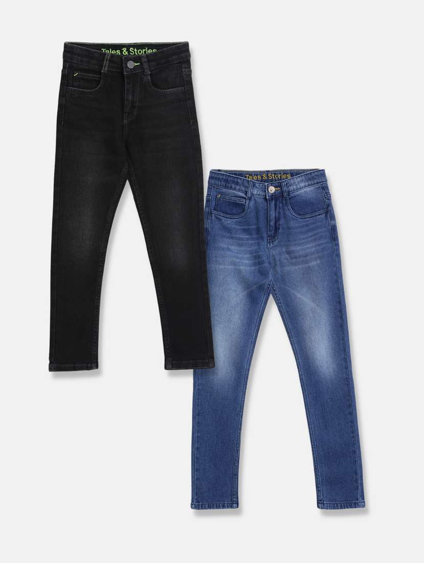 boy's plain skinny fit jeans