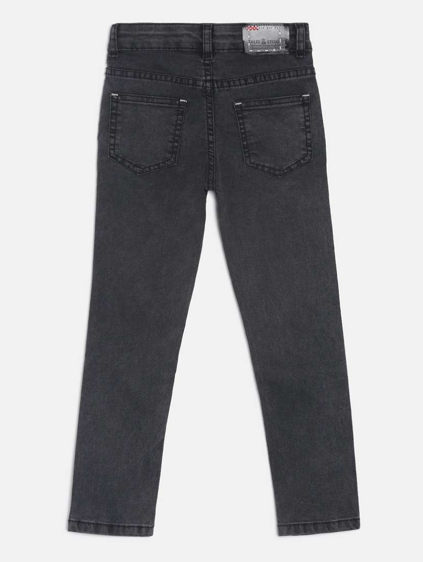 boy's plain skinny fit jeans - 19520395 -  Standard Image - 4