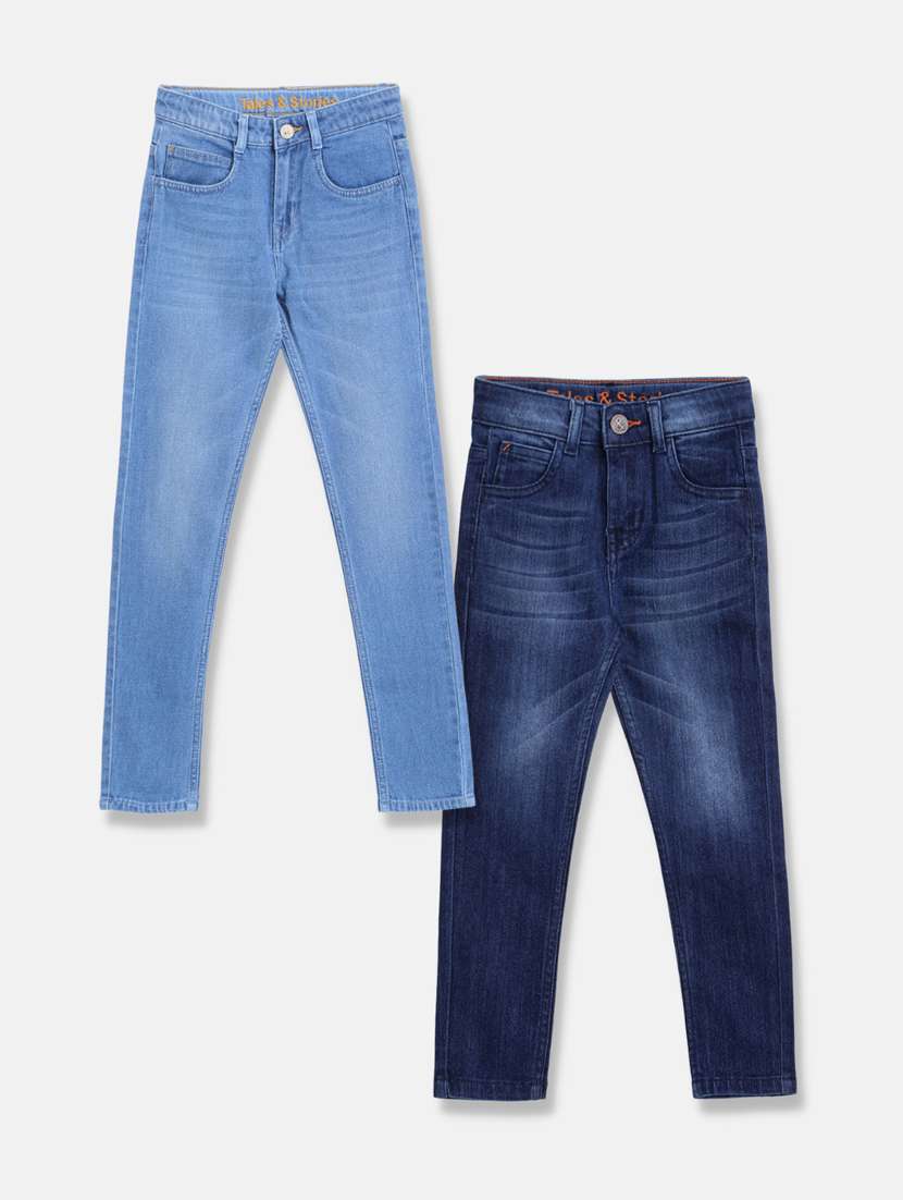 boy's plain skinny fit jeans
