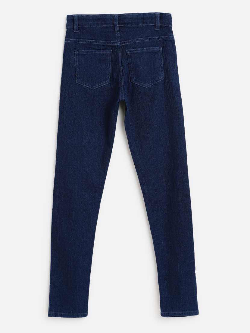 boy's plain skinny fit jeans - 19520410 -  Standard Image - 4