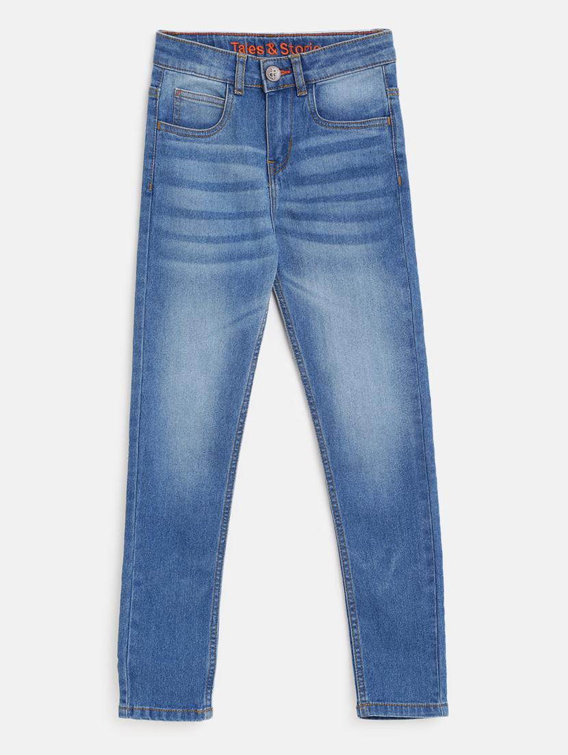 boy's plain skinny fit jeans - 19520414 -  Standard Image - 1