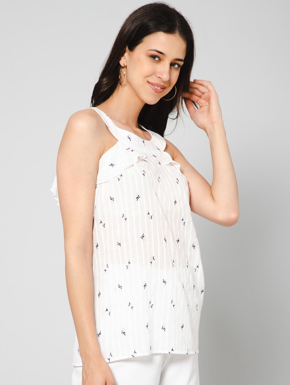 women's straight shoulder strap top - 19522276 - Standard Image - 1