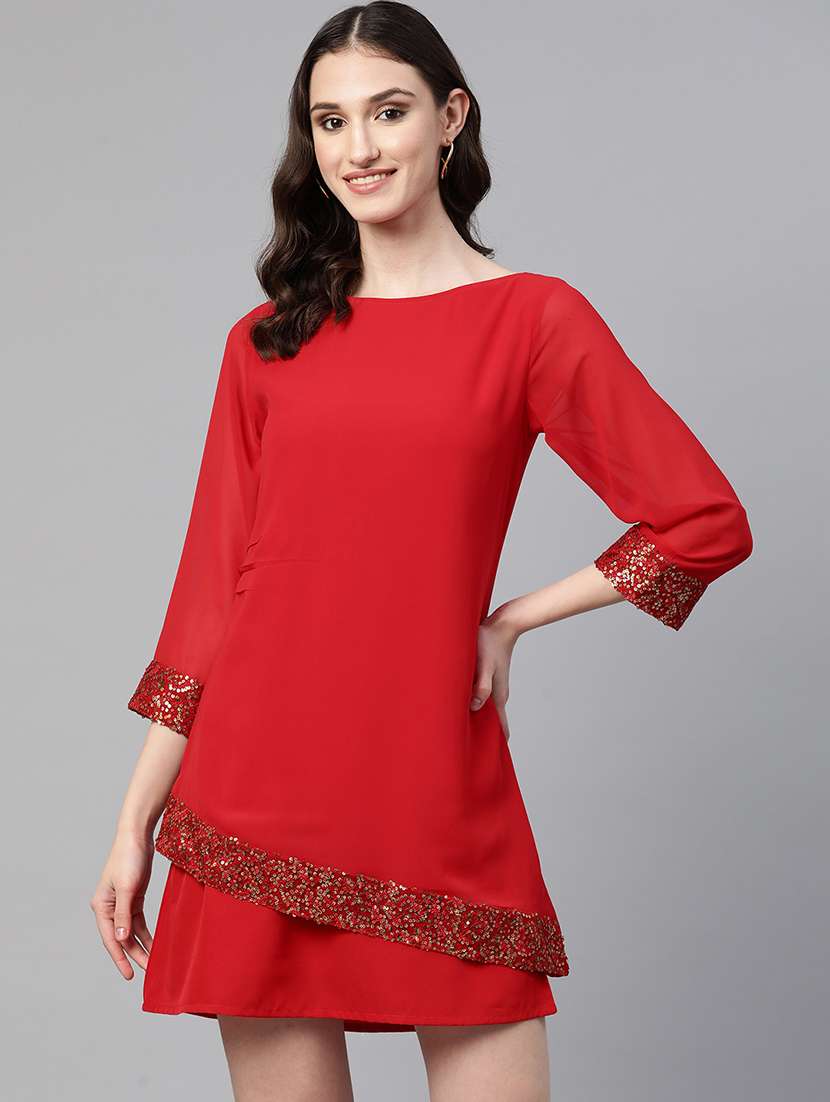 women's layered mini dress - 19522620 - Zoom Image - 0
