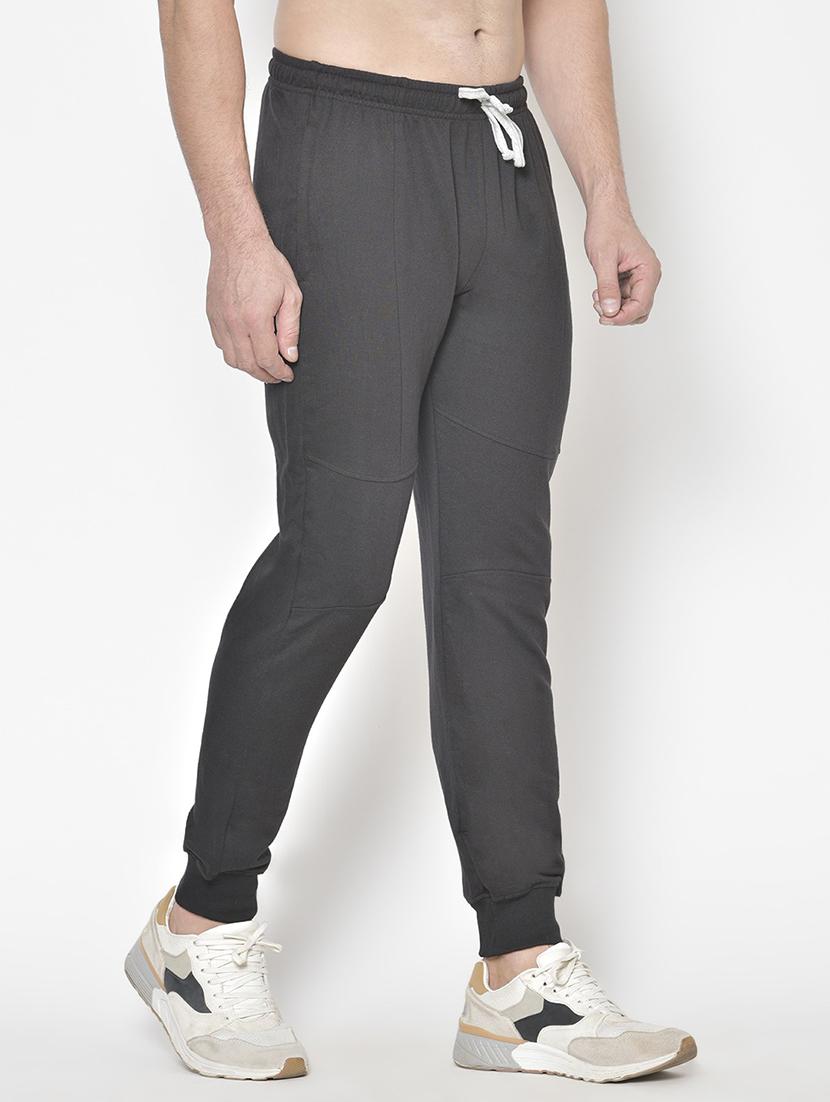 mid rise solid ankle length track pant - 19524180 - Standard Image - 1