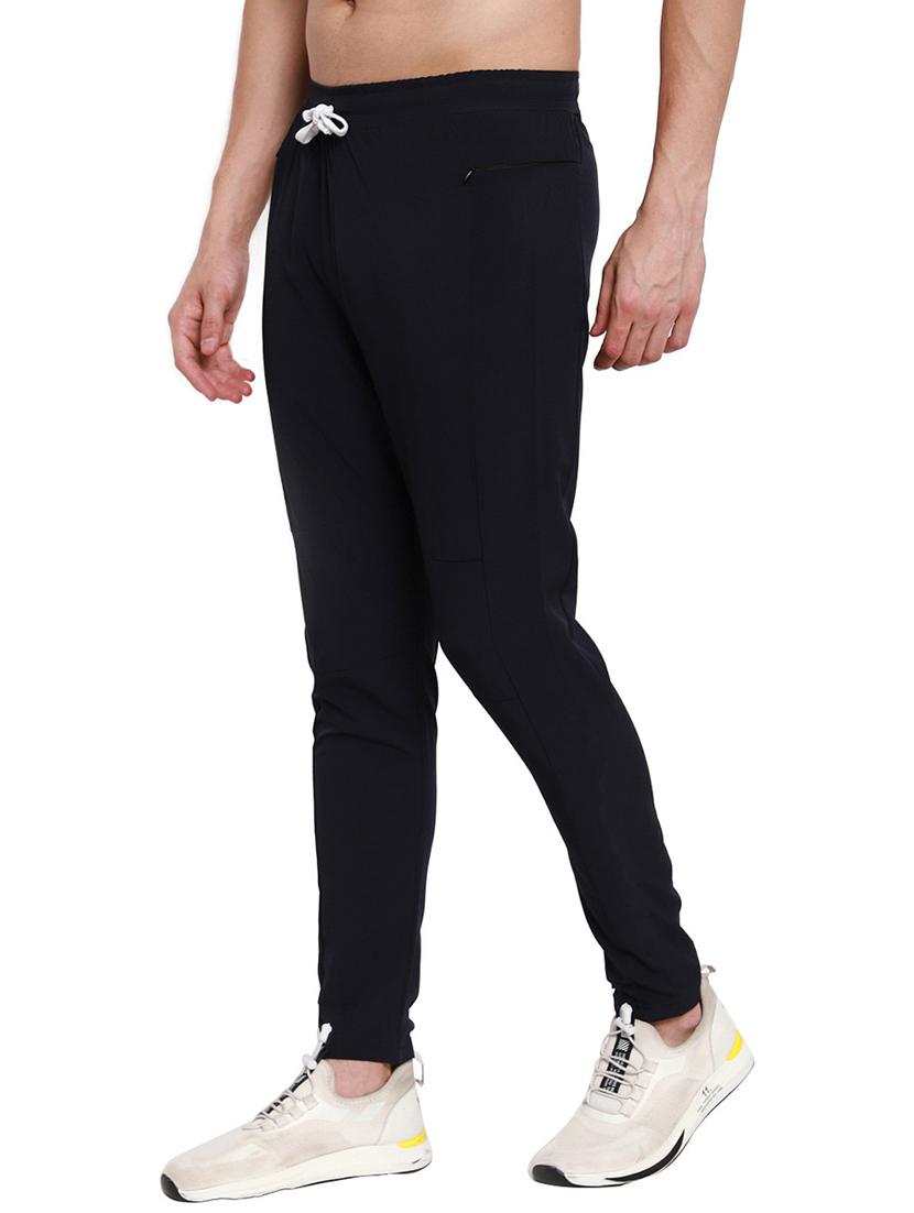 mid rise solid ankle length track pant - 19524256 - Standard Image - 1