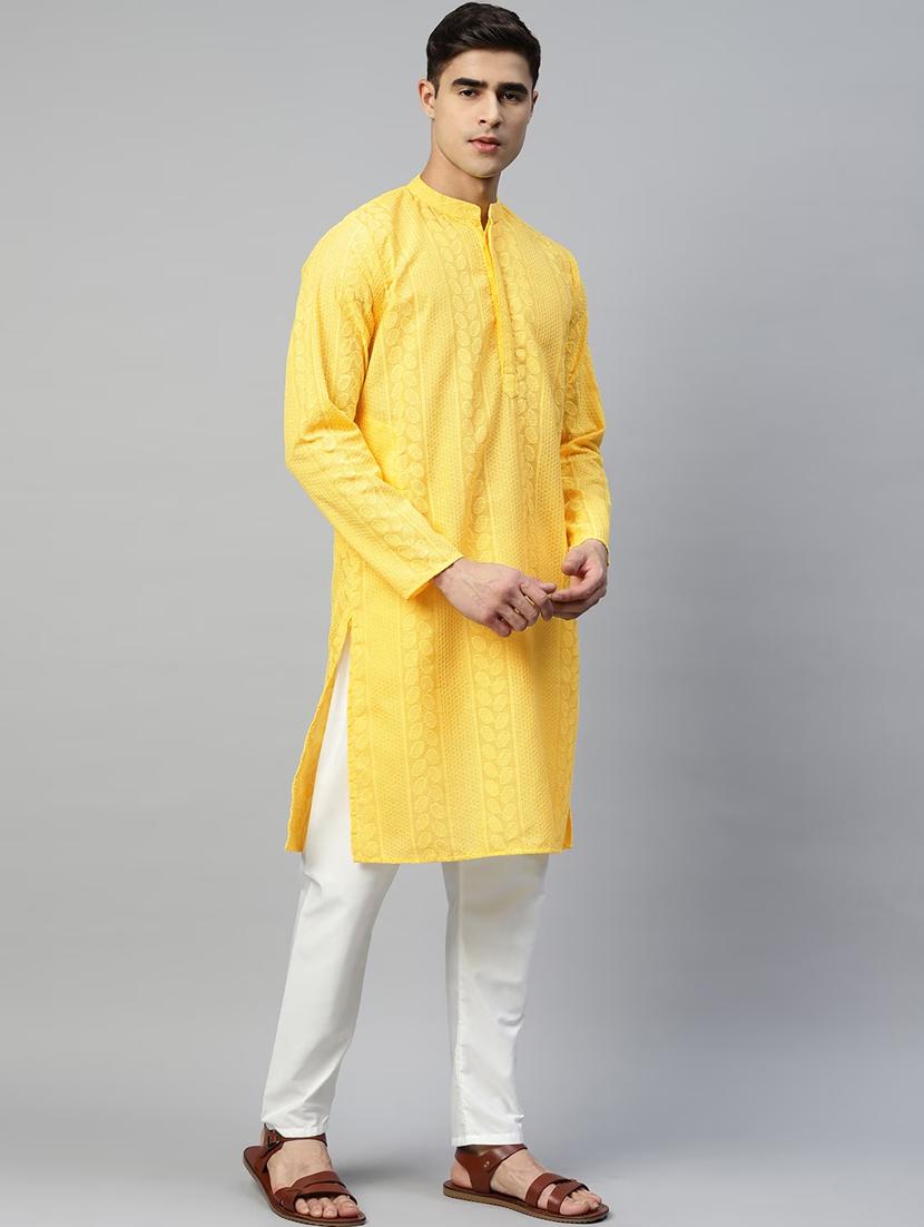 embroidered kurta pyjama set - 19528529 - Standard Image - 1