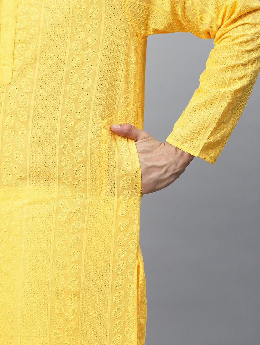 embroidered kurta pyjama set - 19528529 - Standard Image - 4