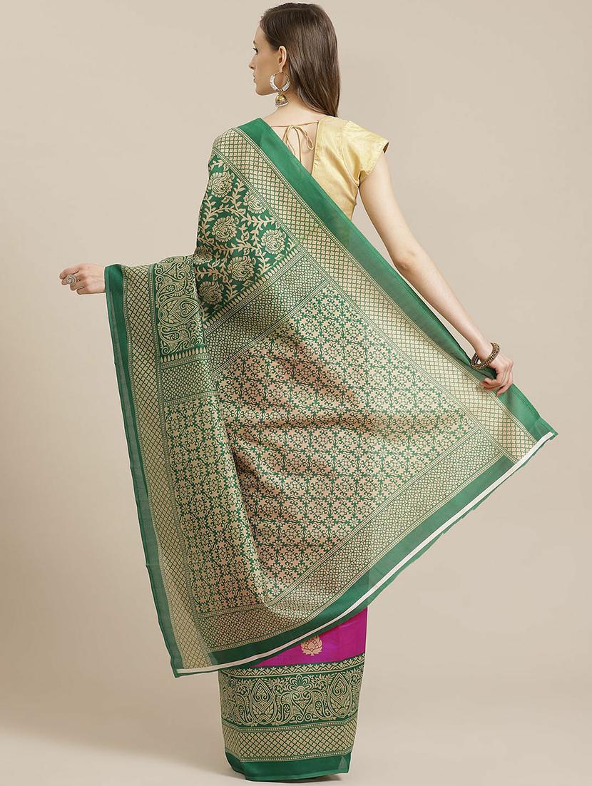 women's self design pink colored saree - 19533313 - Standard Image - 1