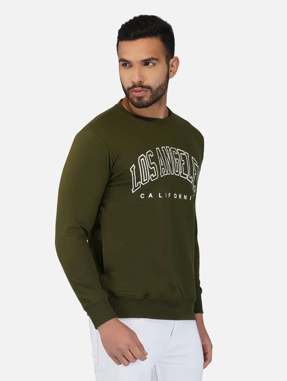 mens chest print sweatshirt - 19537663 -  Standard Image - 1