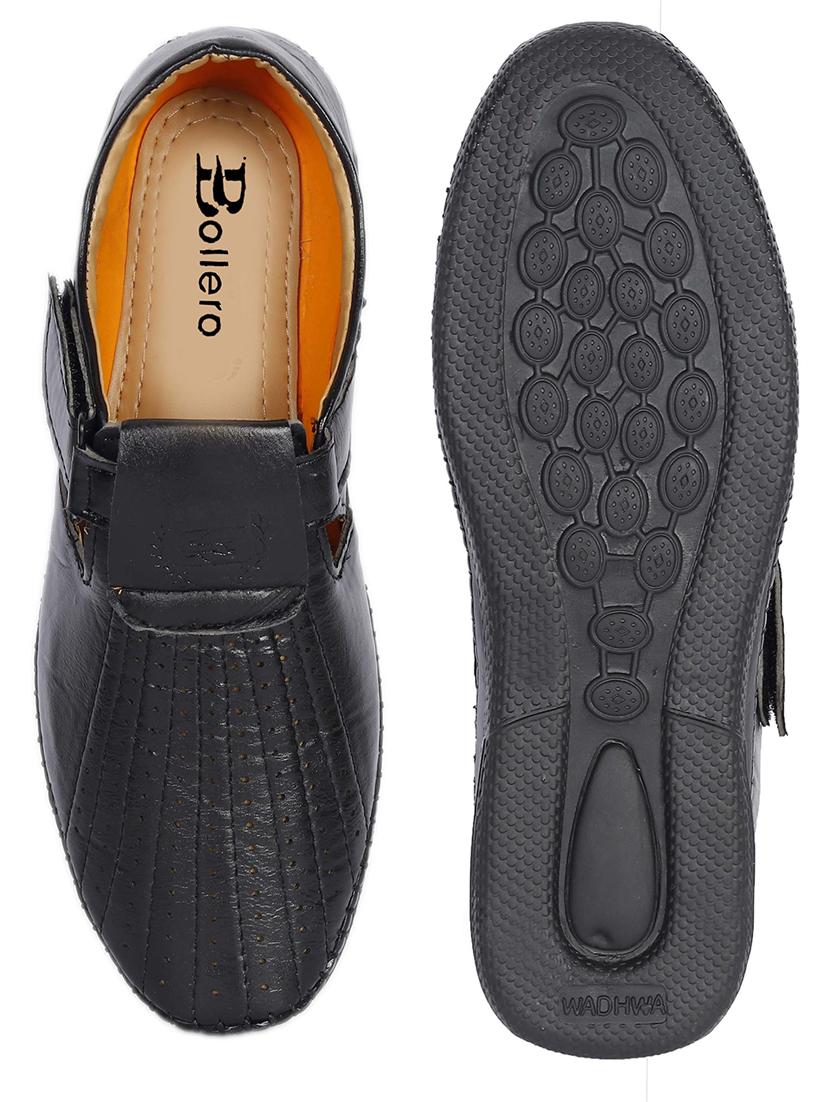 men's solid slip on sandal - 19539163 - Standard Image - 4