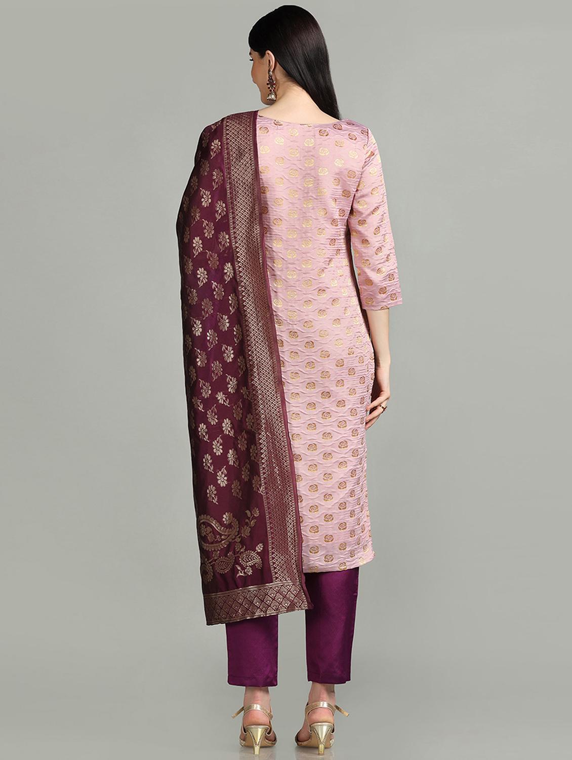 round neck kurta pant set - 19554946 - Standard Image - 4