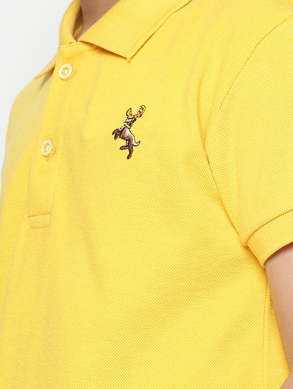 boys polo neck solid t-shirt - 19555008 - Standard Image - 4