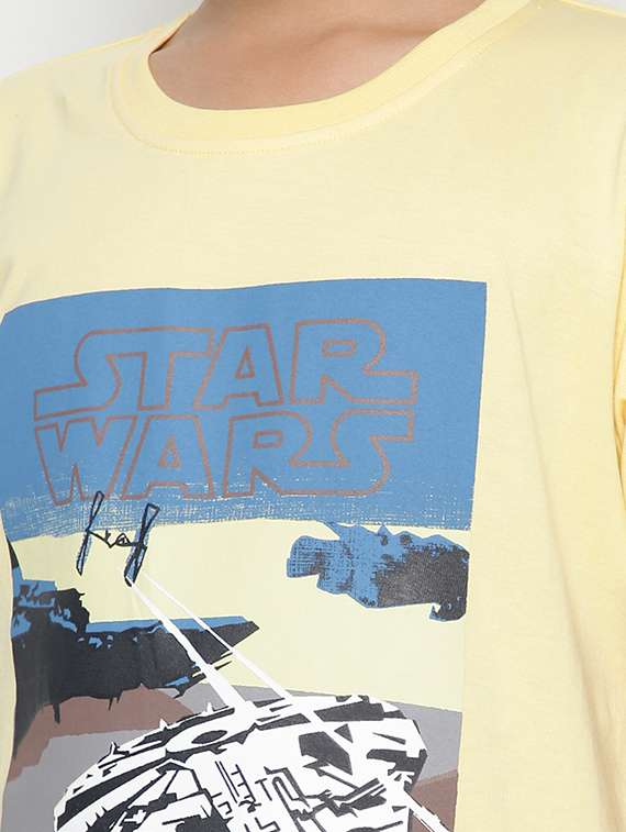 boys round neck front print t-shirt  - 19555016 -  Standard Image - 4