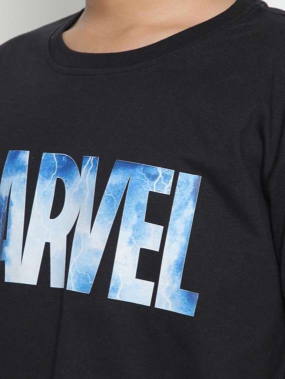 boys round neck chest print t-shirt  - 19555017 -  Standard Image - 4