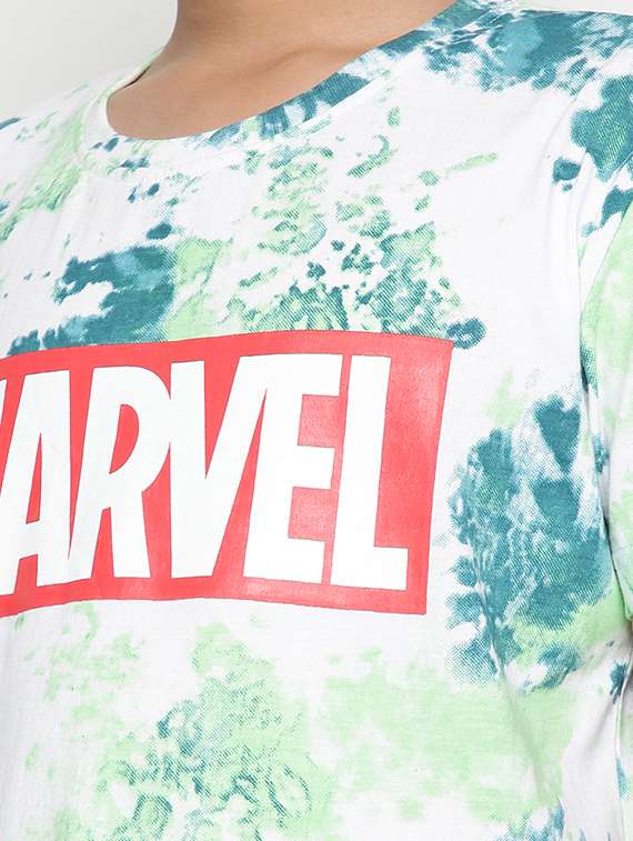 boys round neck tie dyed t-shirt  - 19555026 -  Standard Image - 4