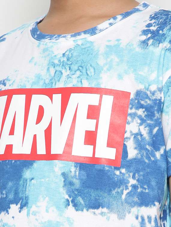 boys round neck tie dyed t-shirt  - 19555027 -  Standard Image - 4