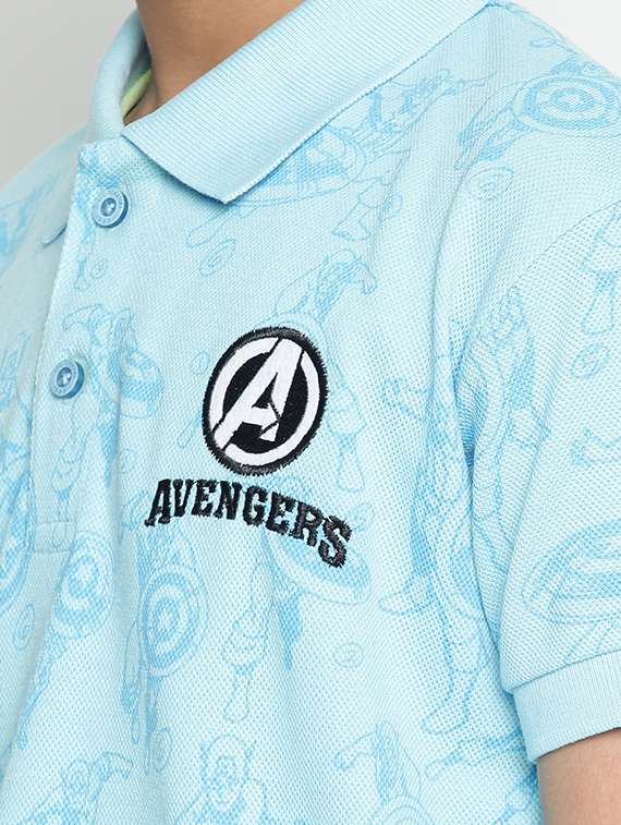 boys polo neck printed t-shirt  - 19555029 -  Standard Image - 4