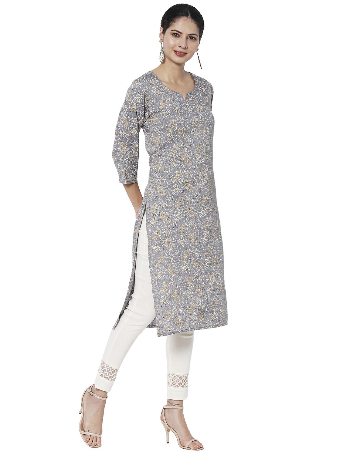 women's straight kurta - 19555799 - Standard Image - 1