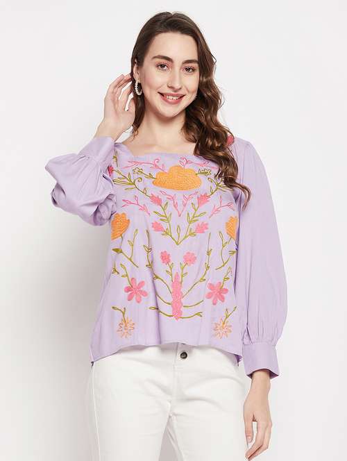 women's a line square neck top - 19559509 -  Standard Image - 0