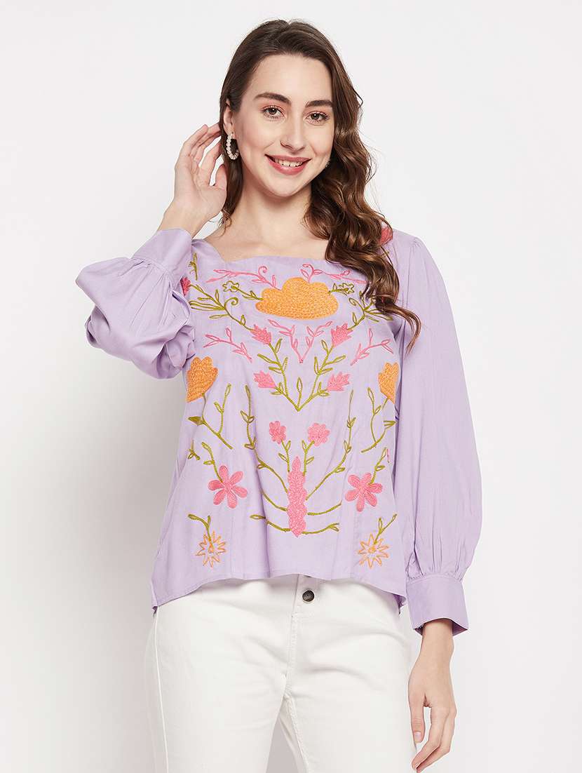 women's a line square neck top