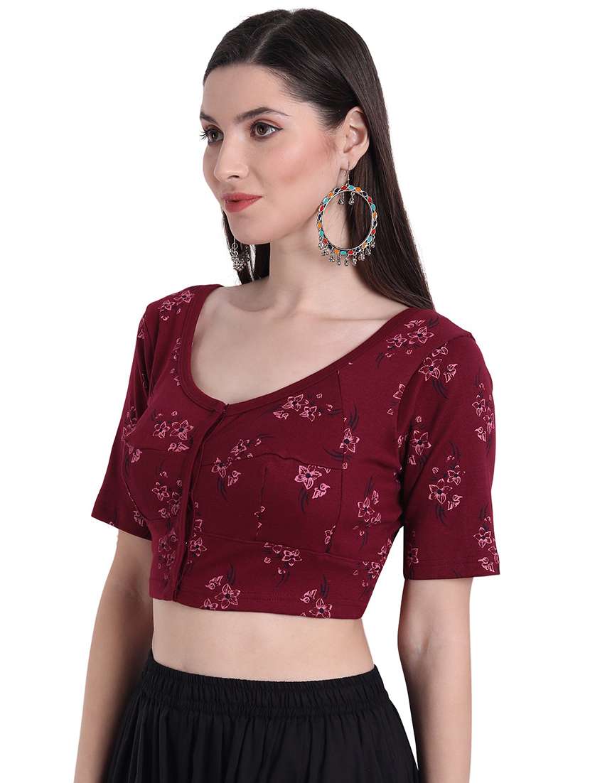 printed regular blouse - 19562777 - Standard Image - 1