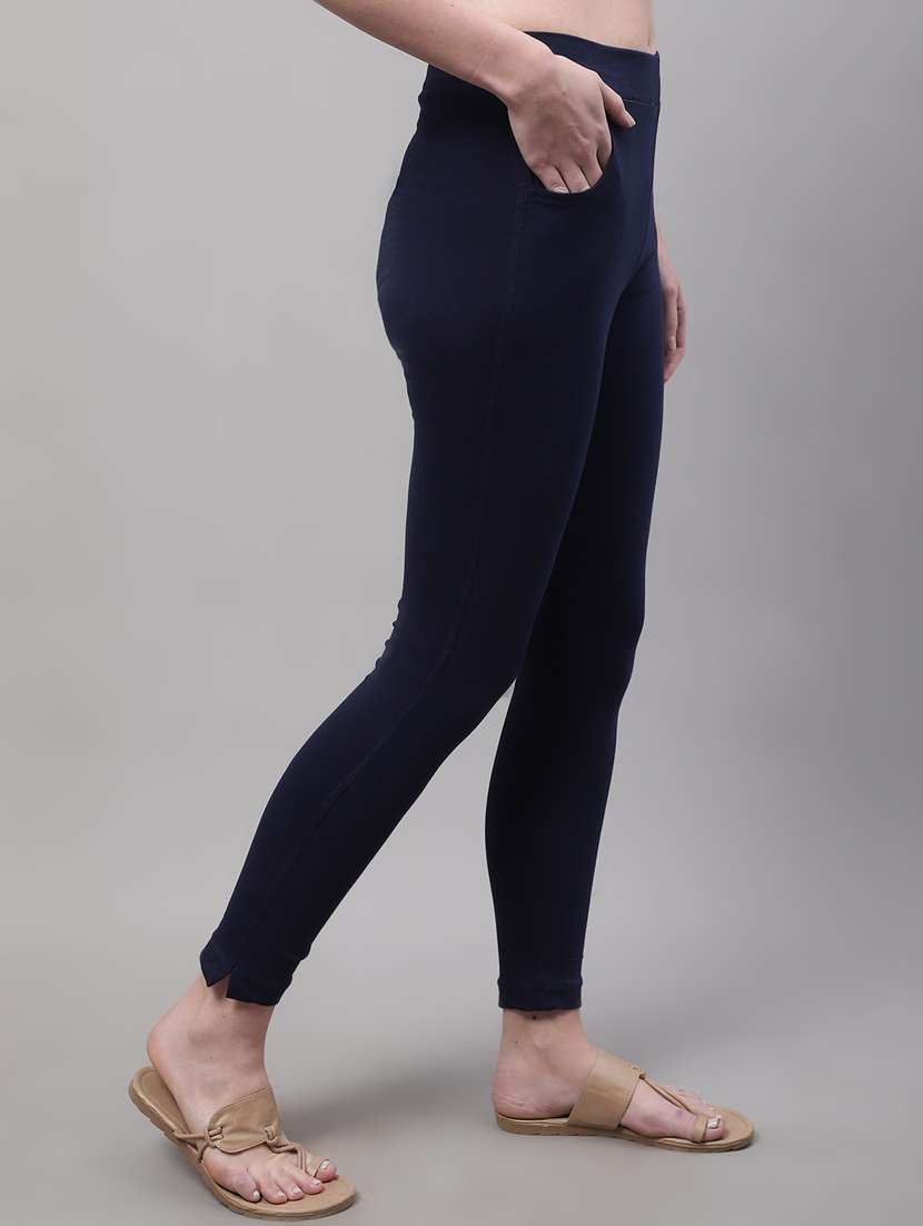 navy blue cotton leggings - 19562961 -  Standard Image - 1