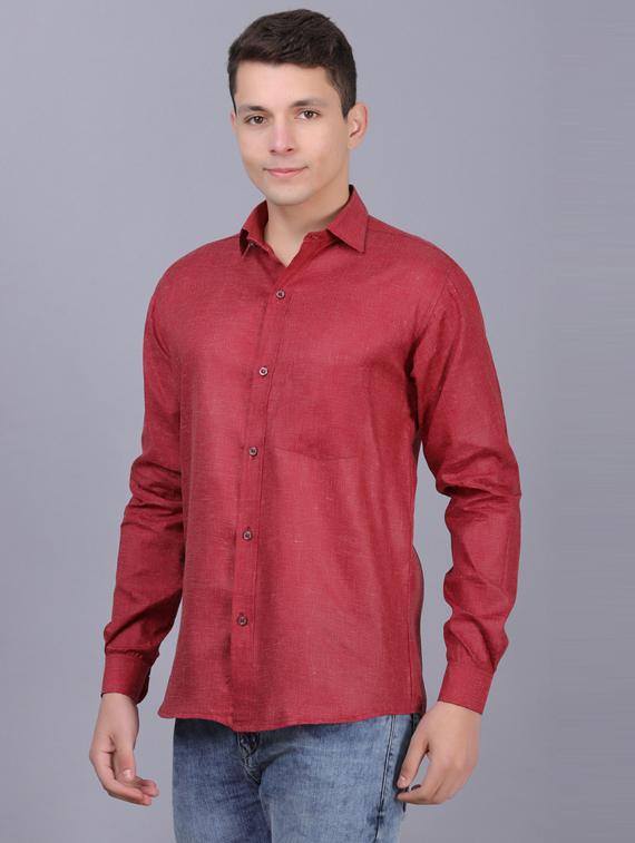 mens solid casual shirt - 19564646 - Standard Image - 1