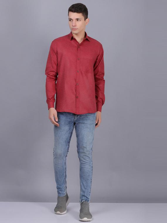 mens solid casual shirt - 19564646 - Standard Image - 4
