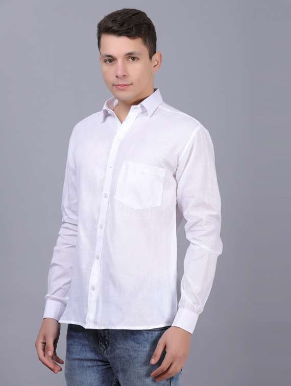 mens solid casual shirt - 19564647 -  Standard Image - 1