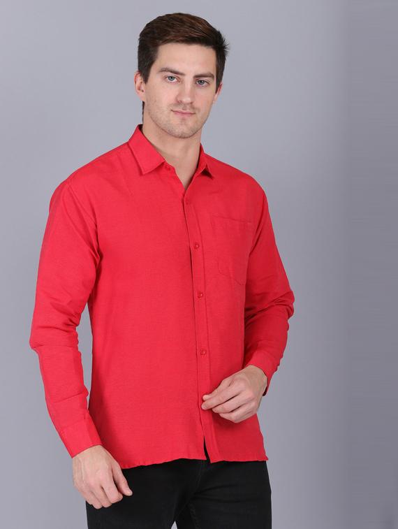 mens solid casual shirt - 19564674 - Standard Image - 1