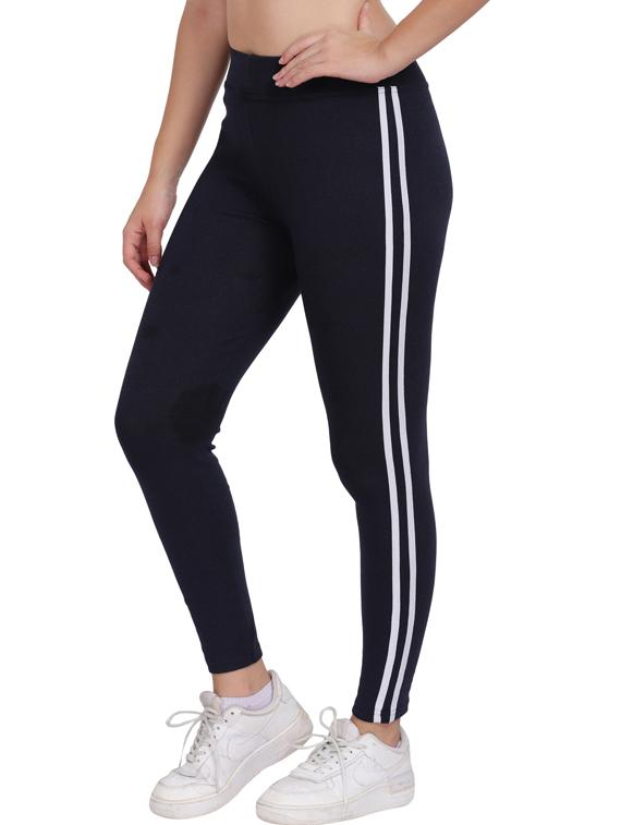 dark blue cotton blend jeggings - 19565885 - Standard Image - 1