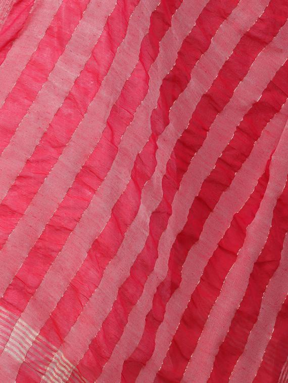 peach stripes dupatta - 19565960 - Standard Image - 4