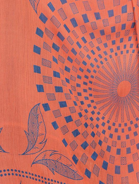orange printed dupatta - 19565973 - Standard Image - 4
