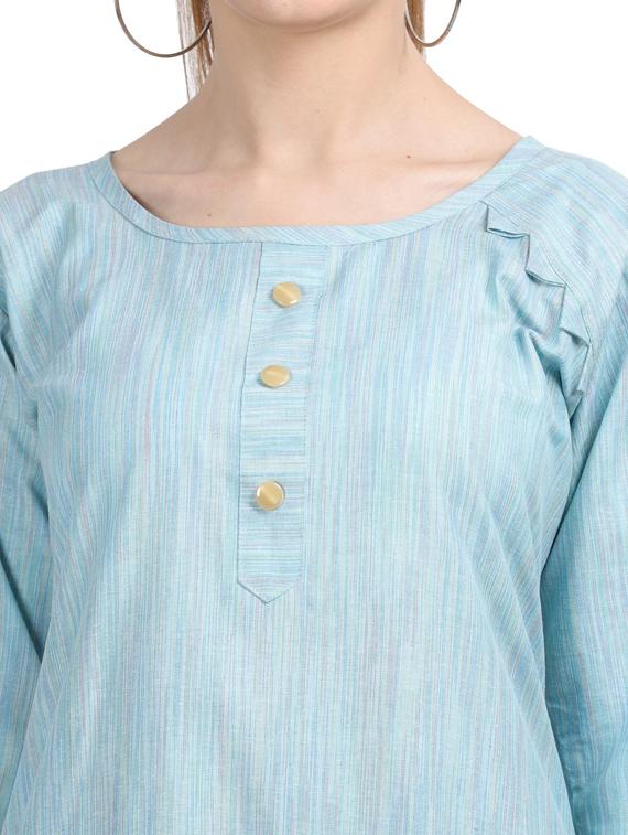 round neck kurta pant set - 19566002 - Standard Image - 4