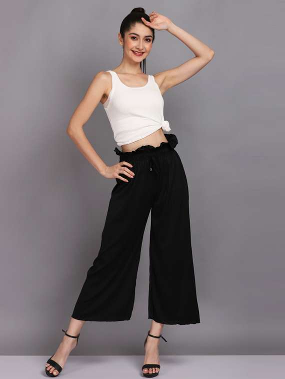 solid mid rise palazzo - 19566028 -  Standard Image - 4