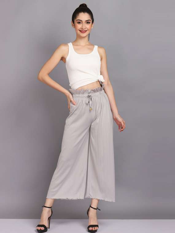 solid mid rise palazzo - 19566032 -  Standard Image - 4