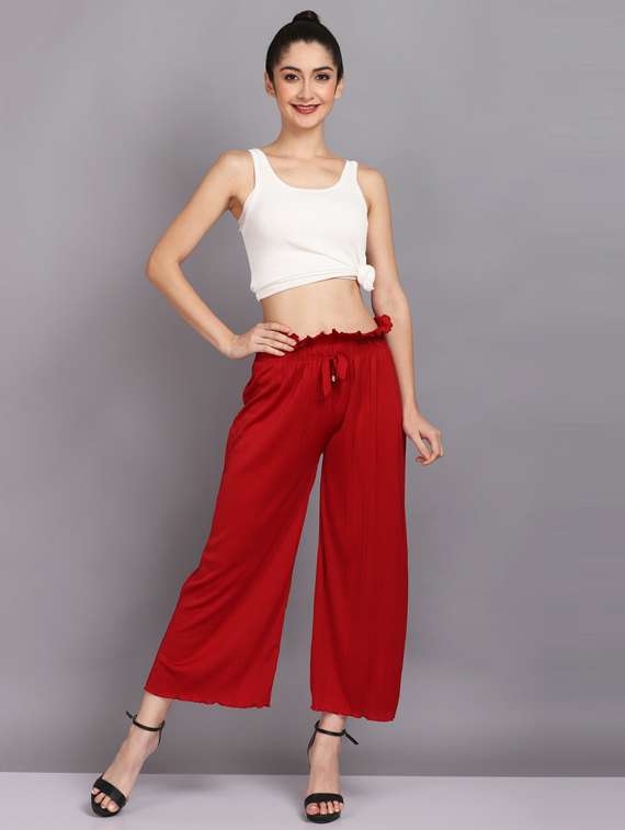 solid mid rise palazzo - 19566033 -  Standard Image - 4