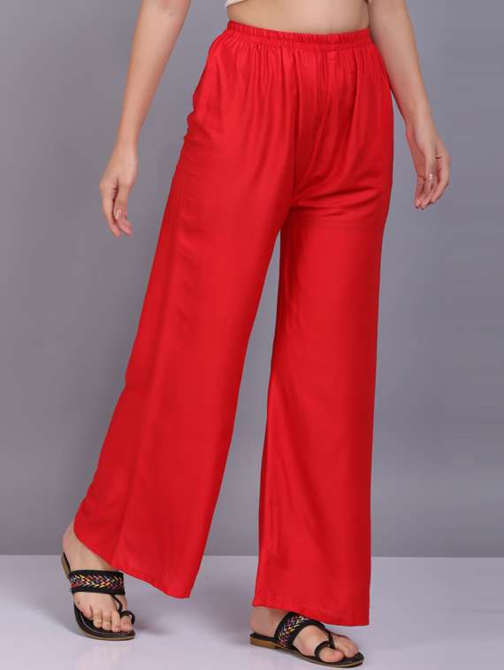 solid mid rise palazzo - 19566034 -  Standard Image - 1