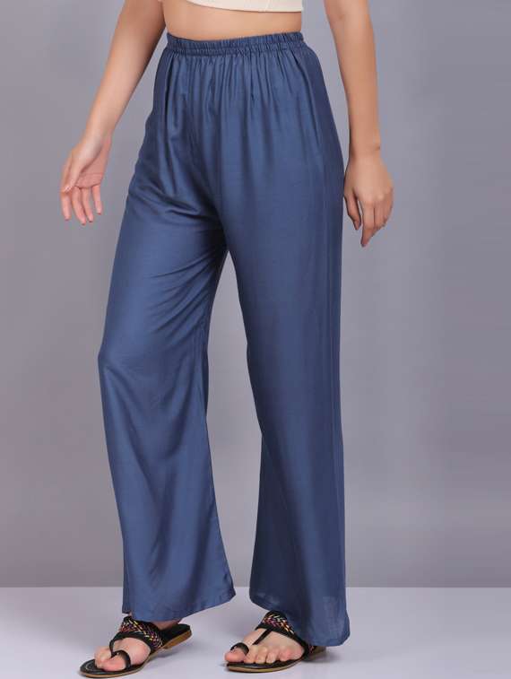 solid mid rise palazzo - 19566037 -  Standard Image - 1