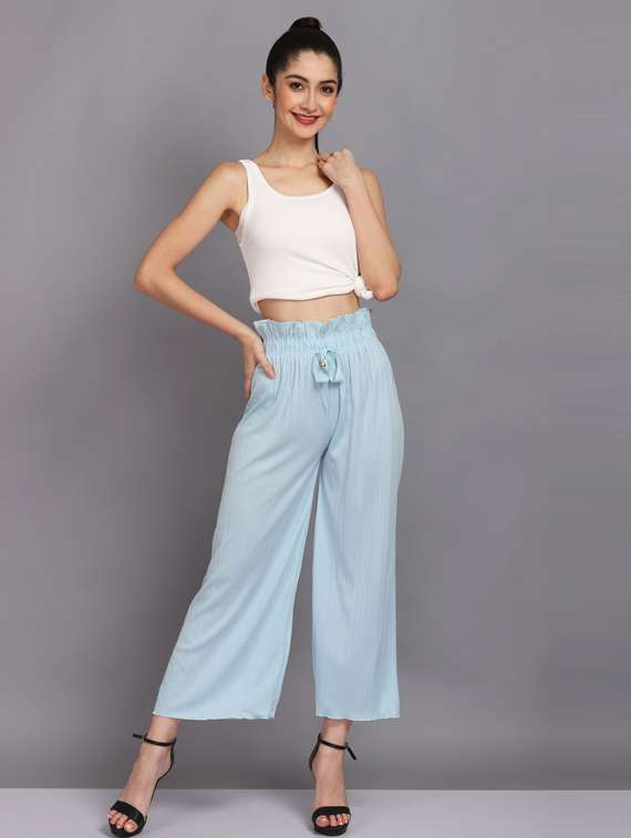 solid mid rise palazzo - 19566042 -  Standard Image - 4