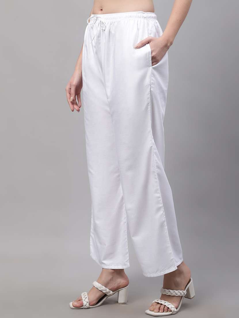 mid rise solid palazzo - 19566513 -  Standard Image - 1