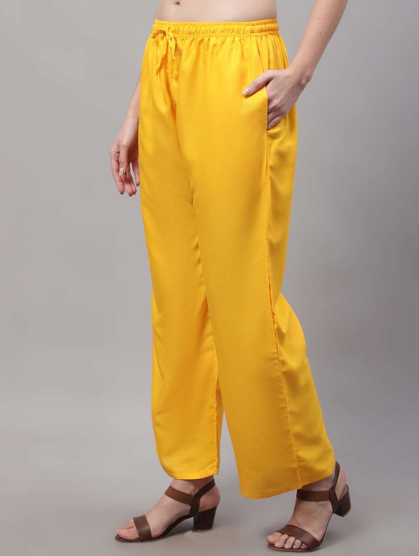 mid rise solid palazzo - 19566515 -  Standard Image - 1