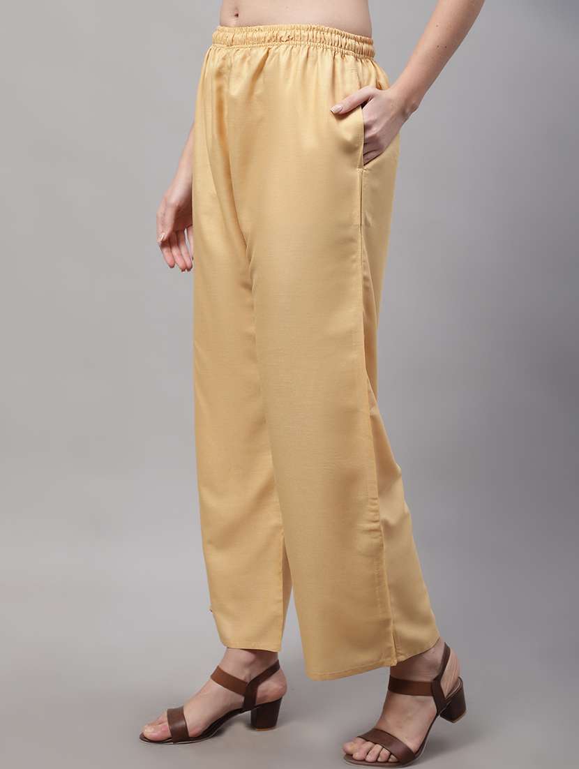 mid rise solid palazzo - 19566518 -  Standard Image - 1