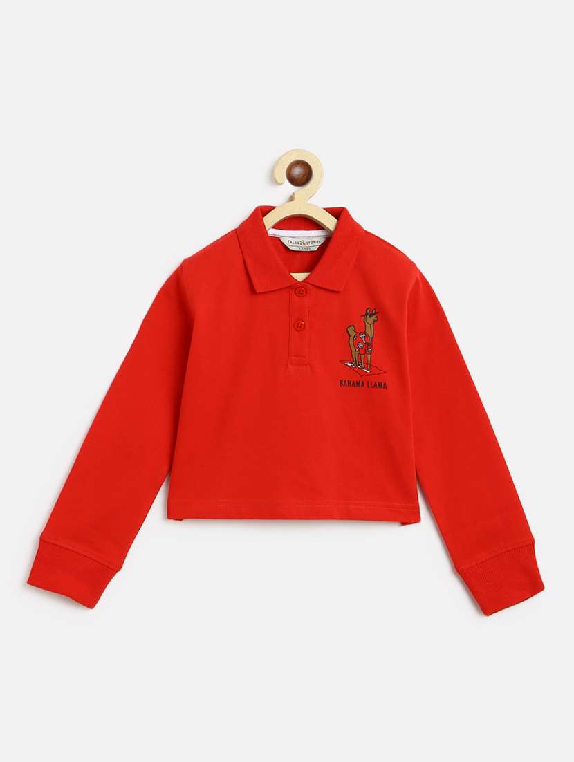 red cotton tee
