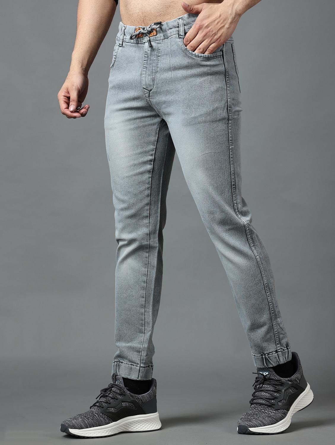 grey cotton blend joggers - 19566728 -  Standard Image - 1