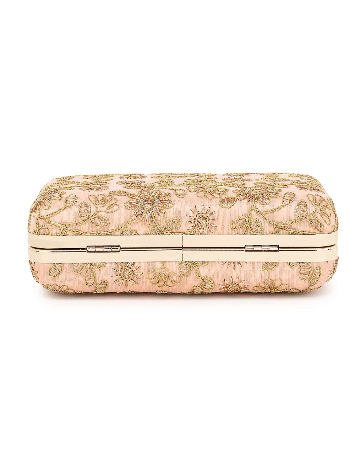 pink faux silk box clutch - 19567058 -  Standard Image - 4