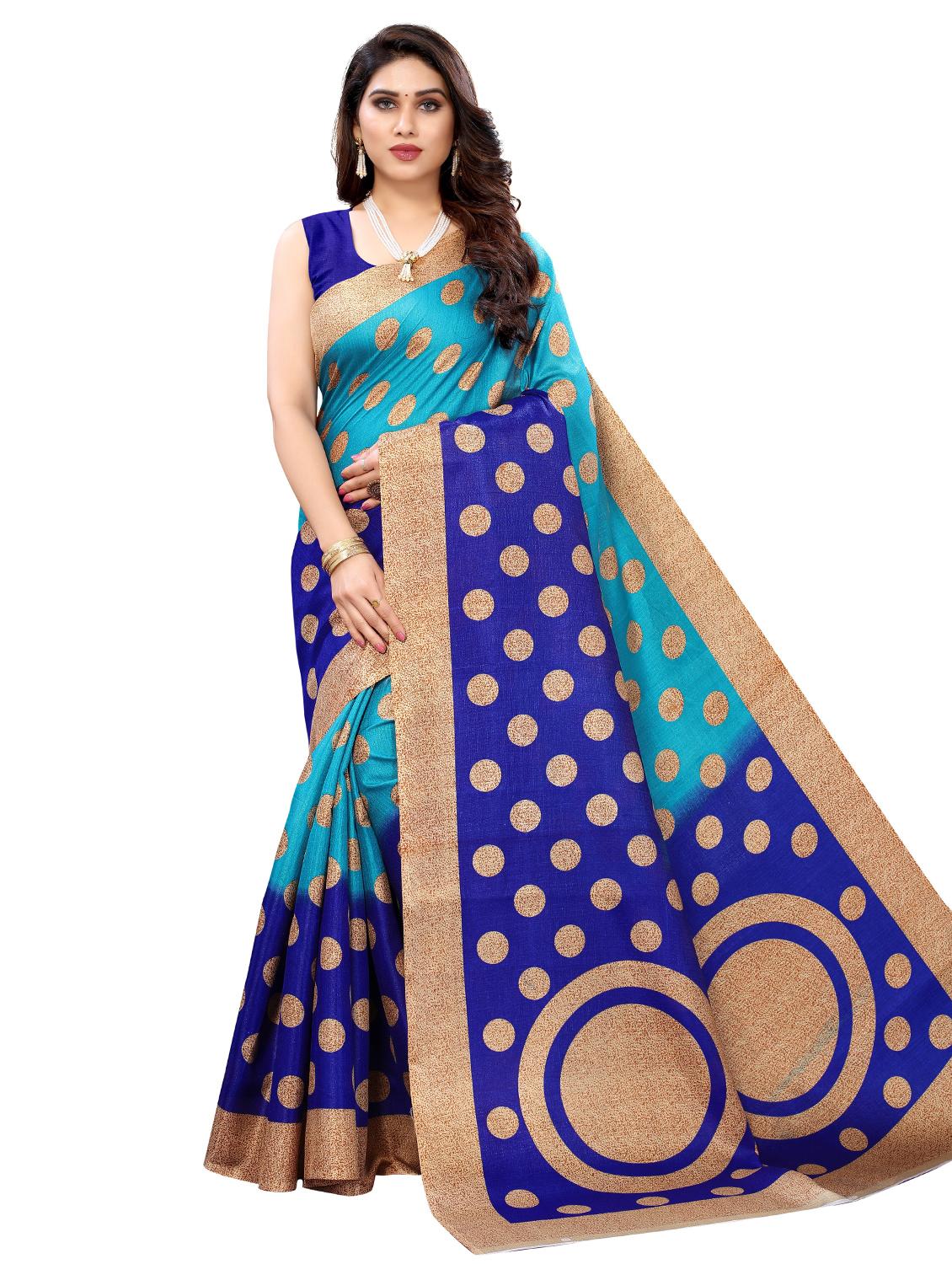 pack of 3 combo saree with blouse - 19567413 - Standard Image - 1