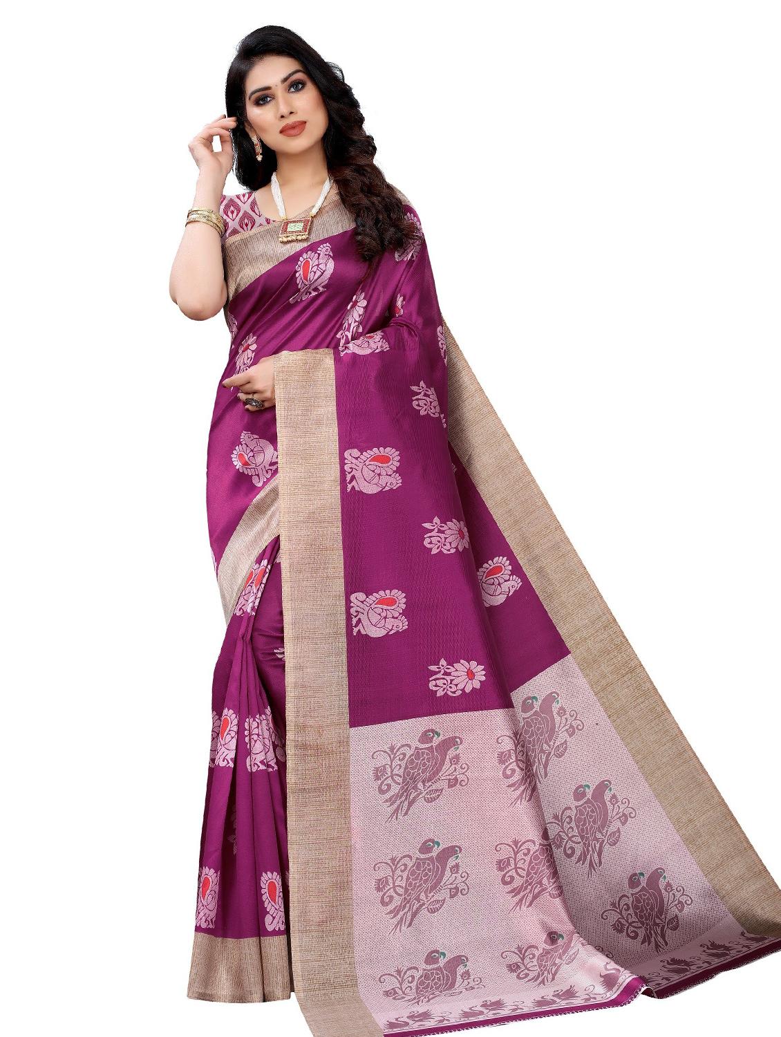 pack of 3 combo saree with blouse - 19567468 - Standard Image - 1