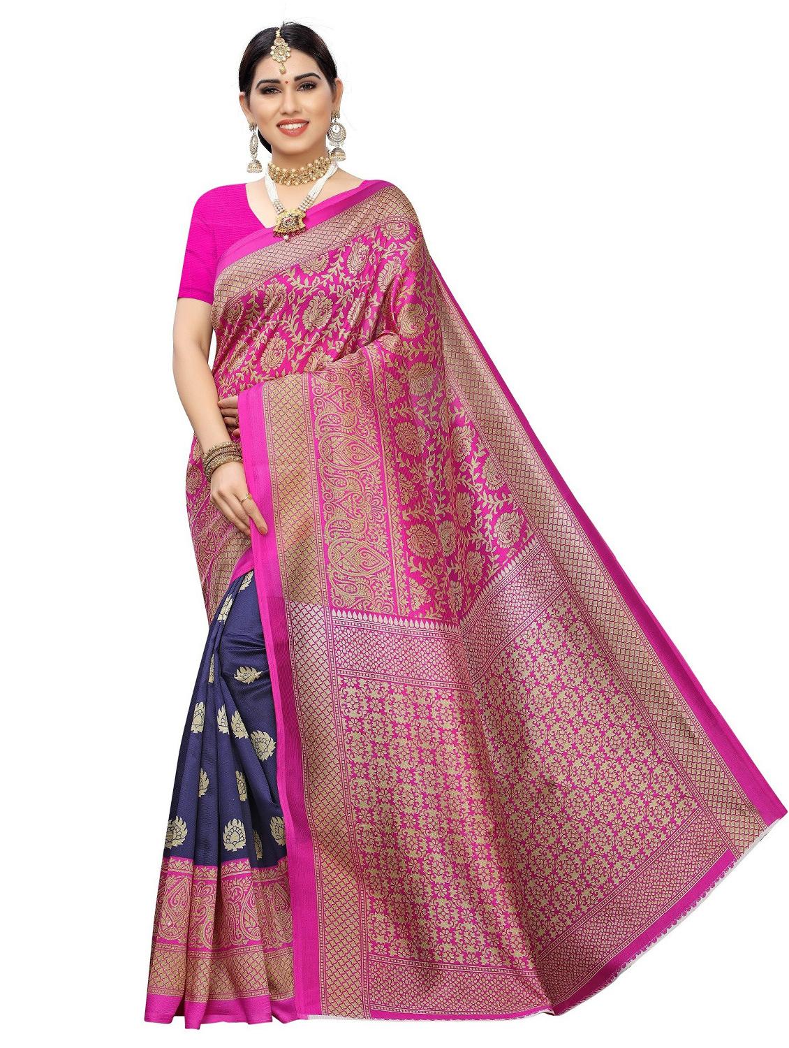 pack of 3 combo saree with blouse - 19567532 - Standard Image - 1