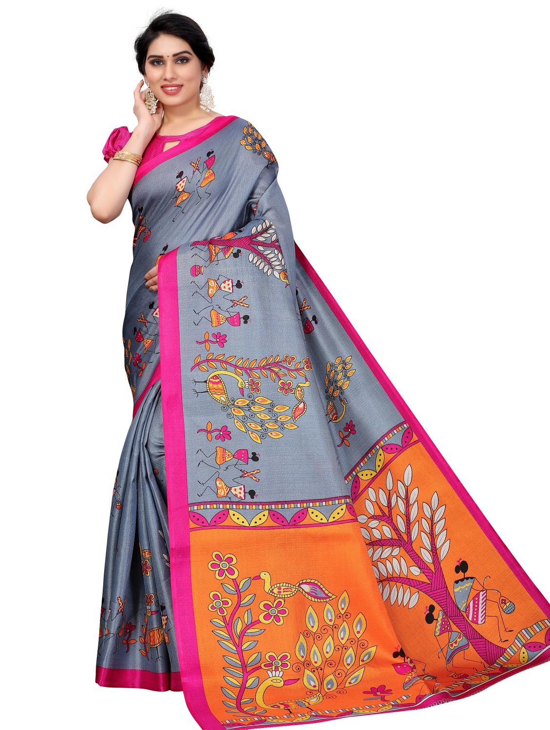 pack of 3 combo saree with blouse - 19567539 - Standard Image - 1